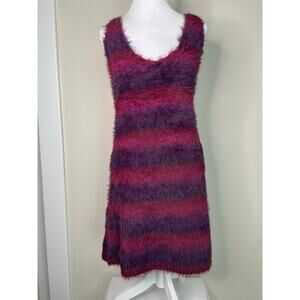Savage X Fenty Too Plush Sweater Slip Dress Size XL Pink and Purple